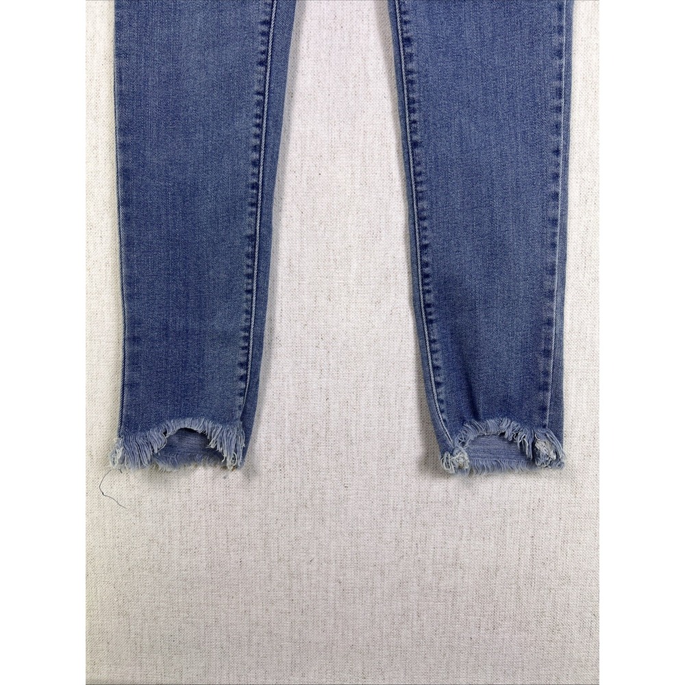 Levis Women's Jeans 721 High Rise Skinny Blue Size 25 Raw Hem - Picture 3 of 7